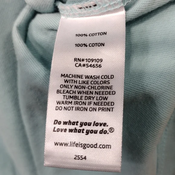 Life is Good Swimmer Diving T Shirt Mens S Blue Casual Comfy Beach Vacation - Picture 9 of 9